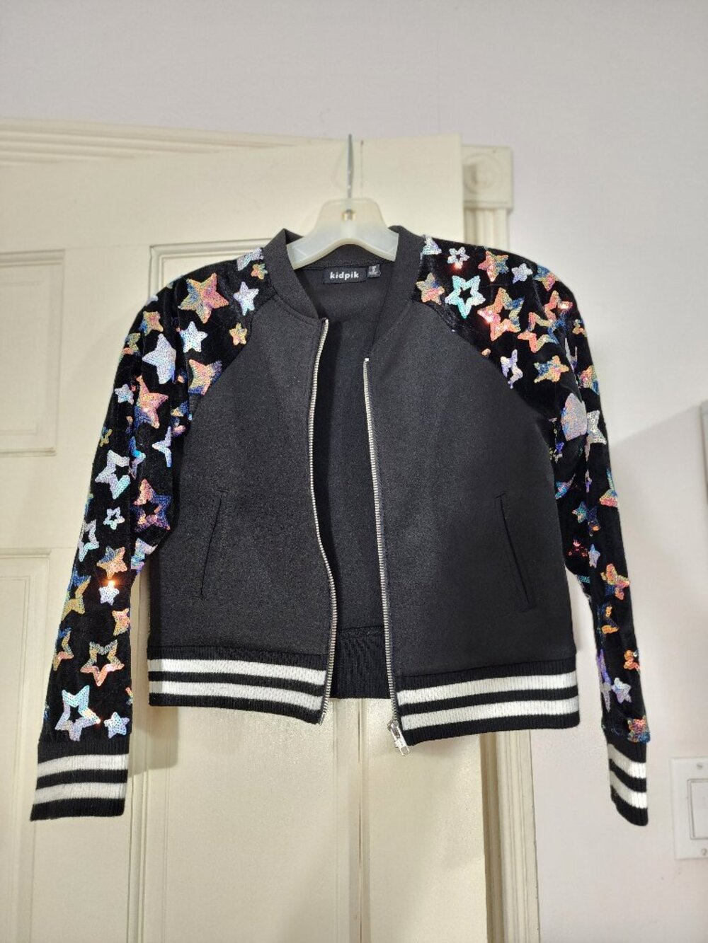 Kidding embroidered star little girl jacket size M-10 (C2) - Picture 3 of 7